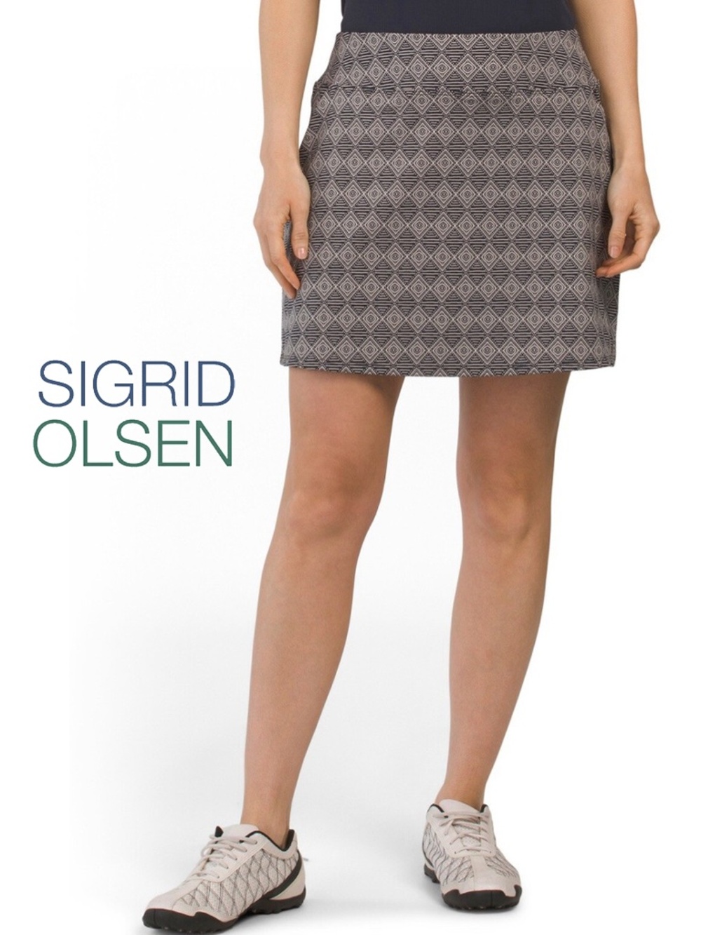 Sigrid Olsen Fitness Skirt UPF 50 Versatile Tennis Golf Skort Built in Shorts